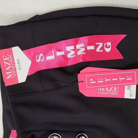 Maze Collection Slimming Black Pants - Picture 4 of 7